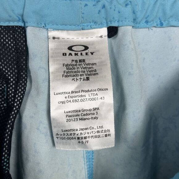 Oakley mens board shorts blue size small regular fit summer vacation casual - Picture 3 of 4